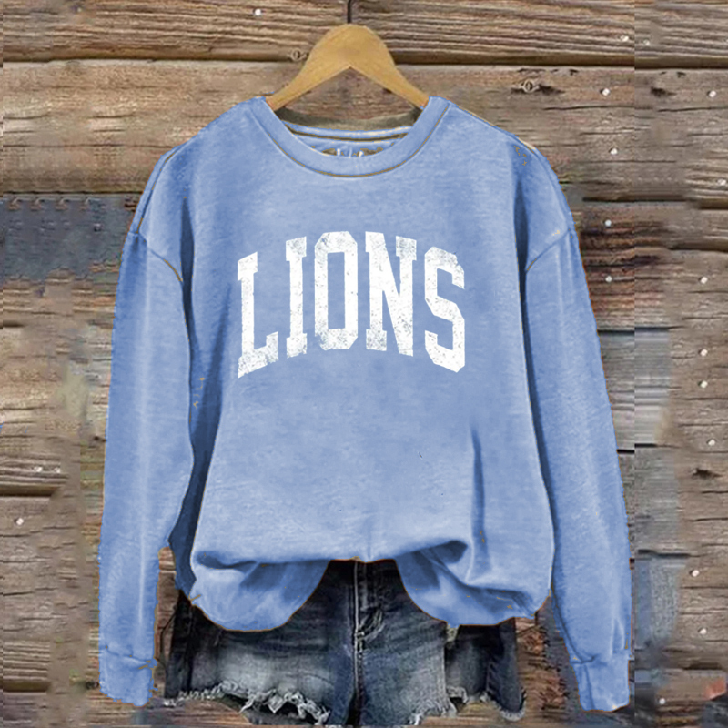 Detroit Retro Football Sweatshirt