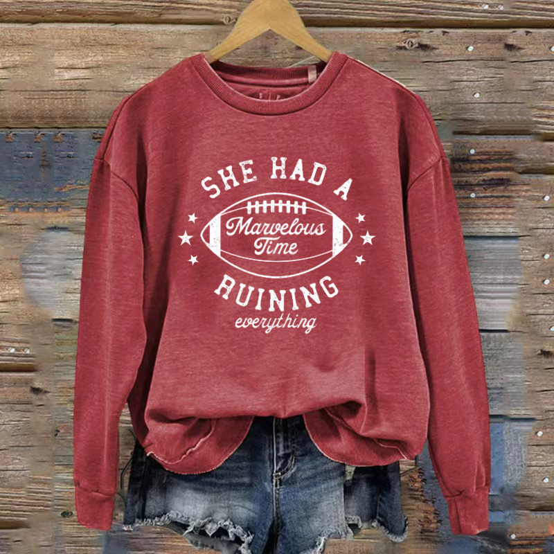 Kansas City Retro Football Sweatshirt