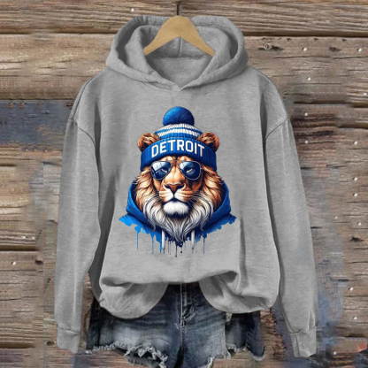 Detroit Retro Football Sweatshirt