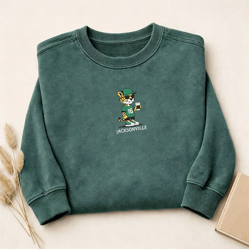 Embroidered Football Collection Sweatshirt