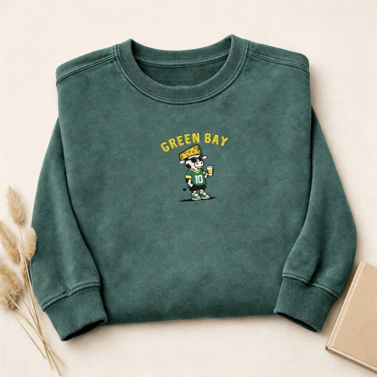 Embroidered Football Collection Sweatshirt