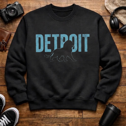 Detroit Retro Football Sweatshirt