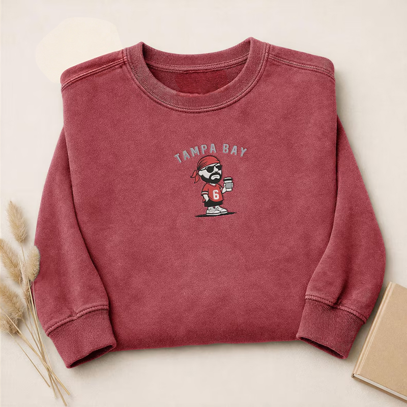 Embroidered Football Collection Sweatshirt