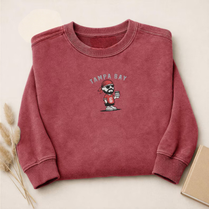 Embroidered Football Collection Sweatshirt