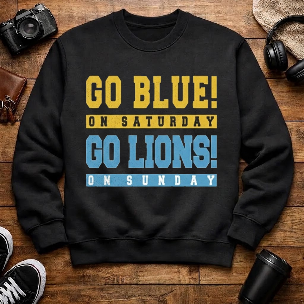 Detroit Retro Football Sweatshirt