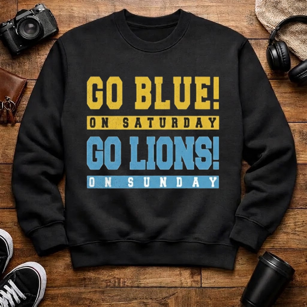 Detroit Retro Football Sweatshirt