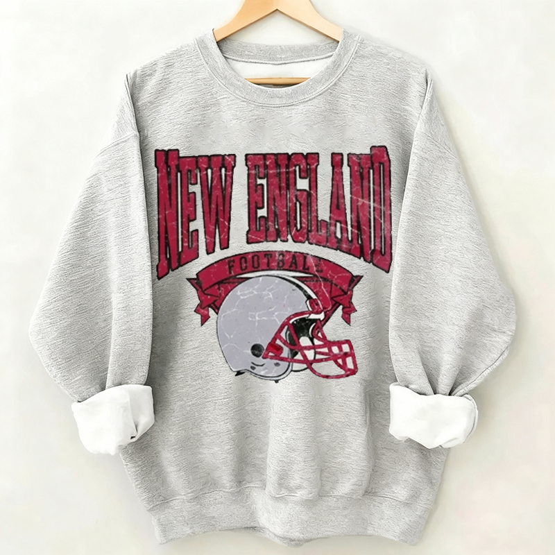 New England Retro Football Sweatshirt