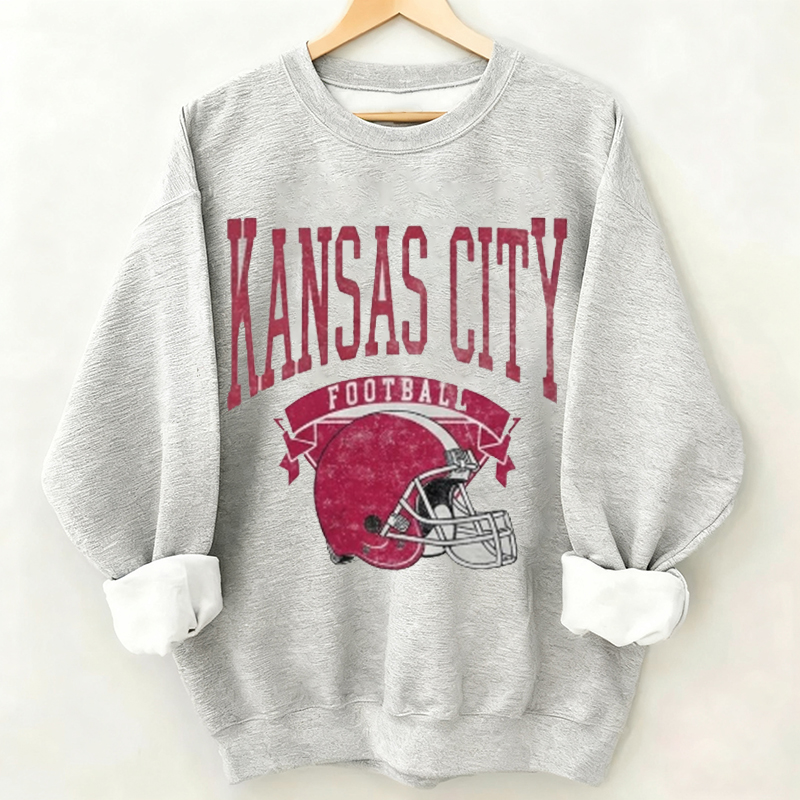 Kansas City Retro Football Sweatshirt