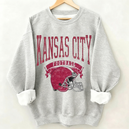 Kansas City Retro Football Sweatshirt