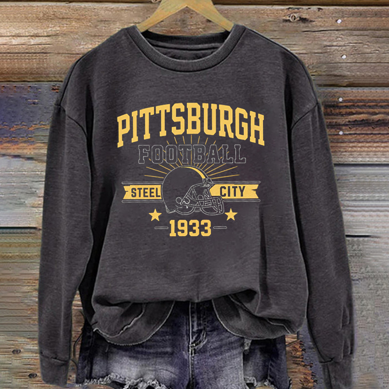 Pittsburgh Retro Football Sweatshirt