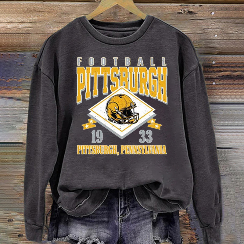 Pittsburgh Retro Football Sweatshirt