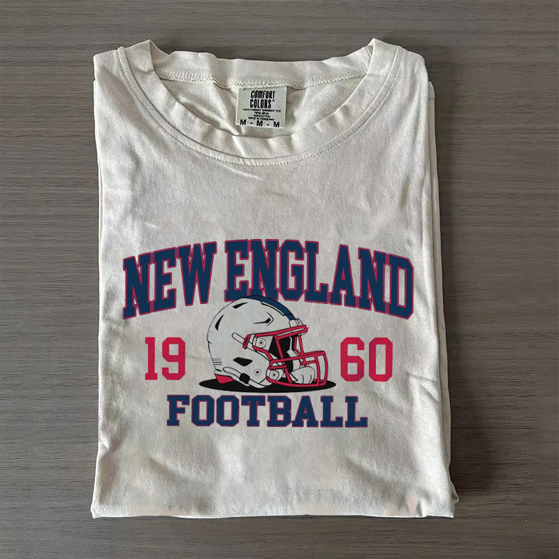 New England Football Helmet T-shirt