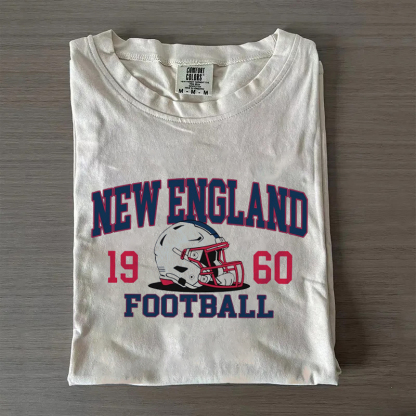 New England Football Helmet T-shirt
