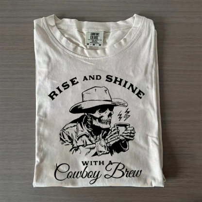 Vintage Western Cowboy Coffee T-shirt