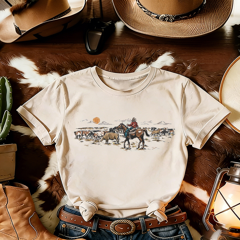 Western Cowboy Rodeo T-shirt