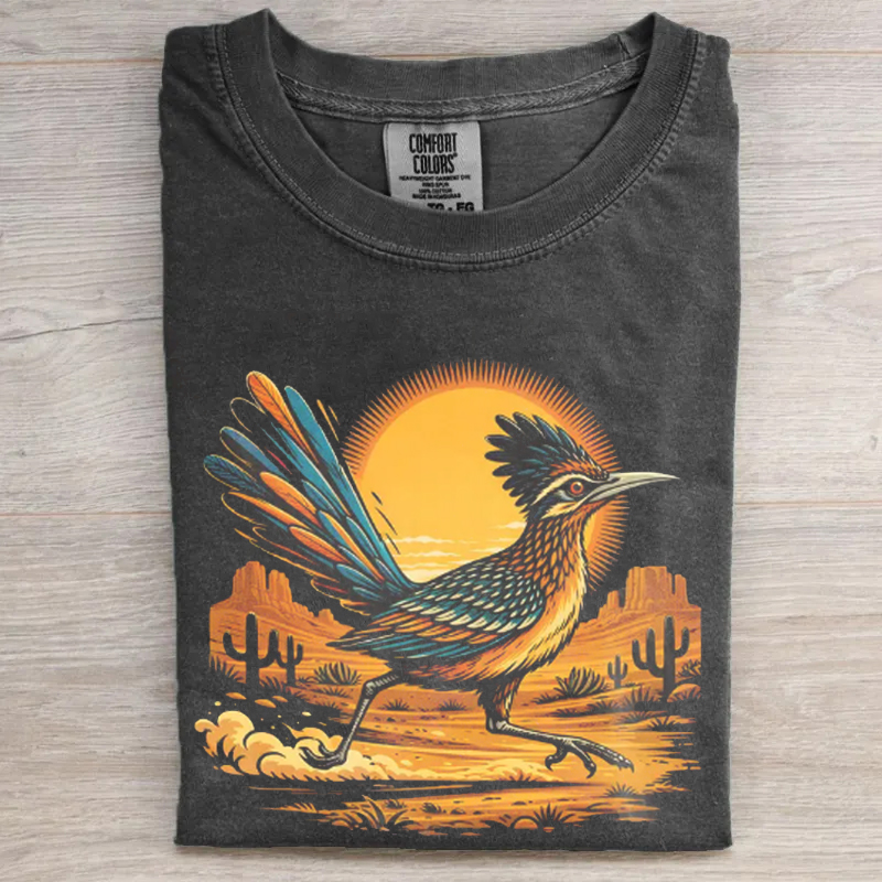 Western Boho Roadrunner Desert T-shirt