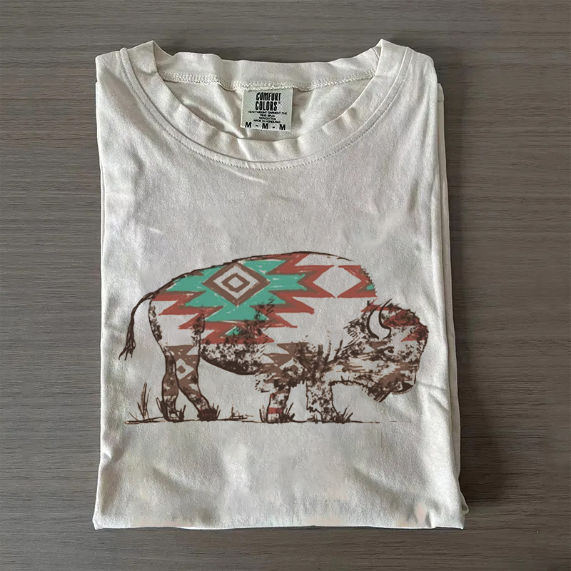 Vintage Western Buffalo Aztek T-shirt