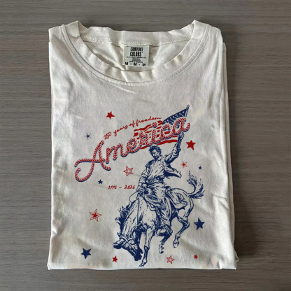 Vintage USA Patriotic Cowboy T-shirt