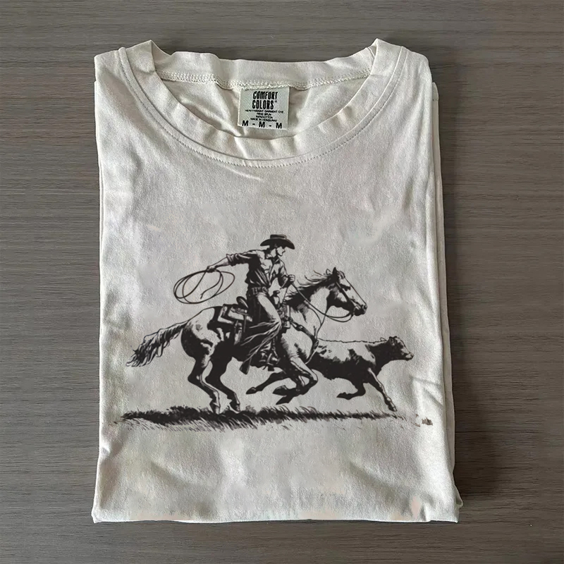 Vintage Western Cowgirl Rodeo T-shirt