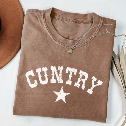 Western Cowgirl Style Cuntry T-Shirt