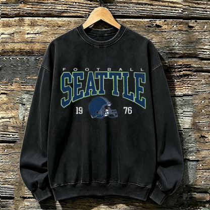 Seattle Retro Football Sweatshirt