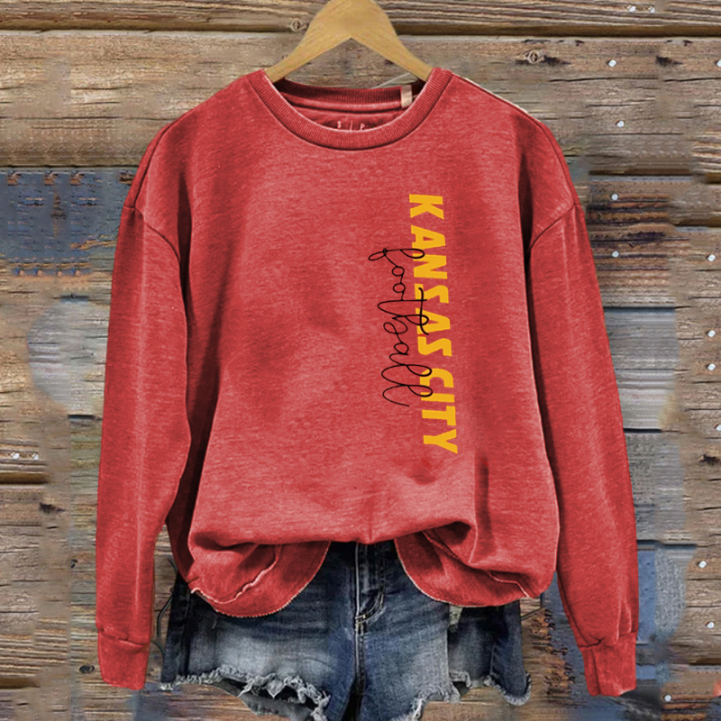 Kansas City Retro Football Sweatshirt