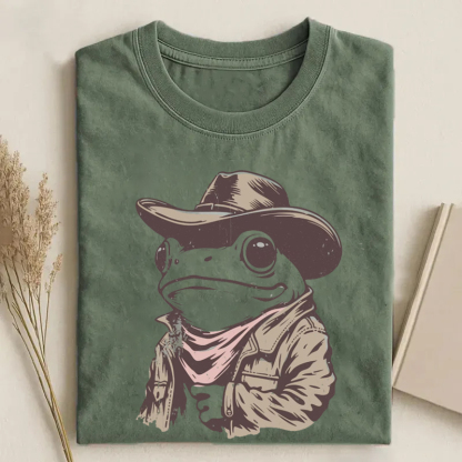 Western Cowboy Frog T-shirt