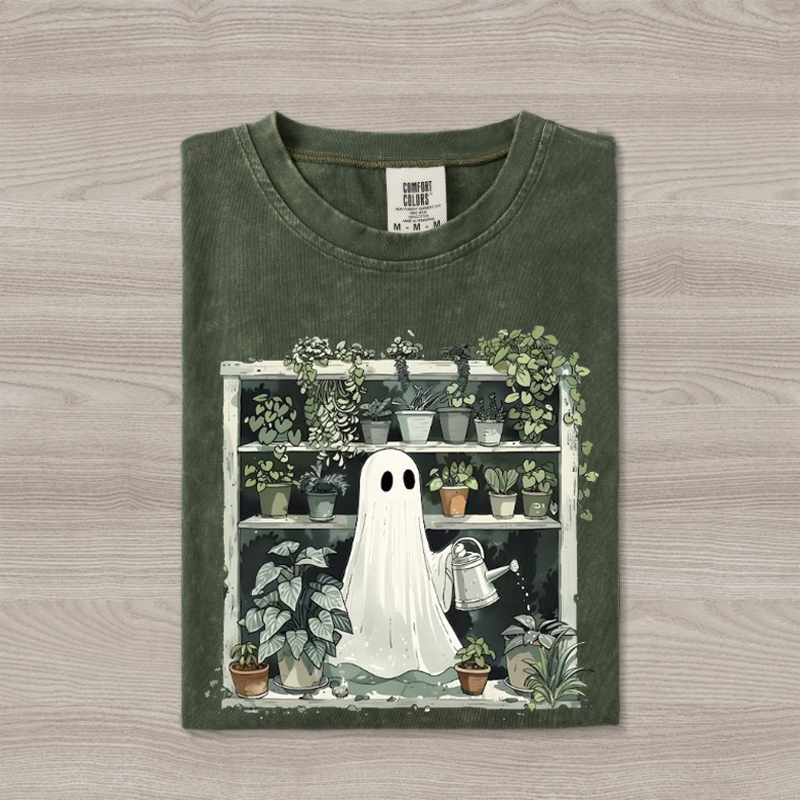 Halloween ghost plant lover gift T-shirt