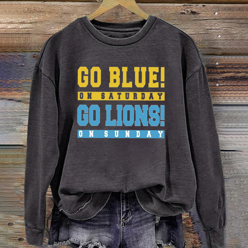 Detroit Retro Football Sweatshirt