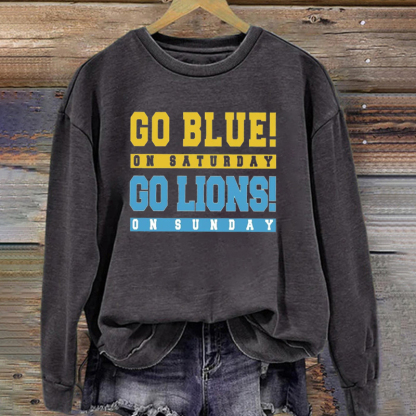 Detroit Retro Football Sweatshirt