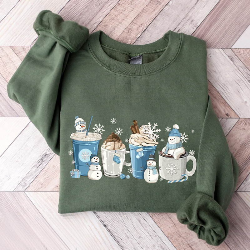 Winter Coffee Cups Sweatshirt