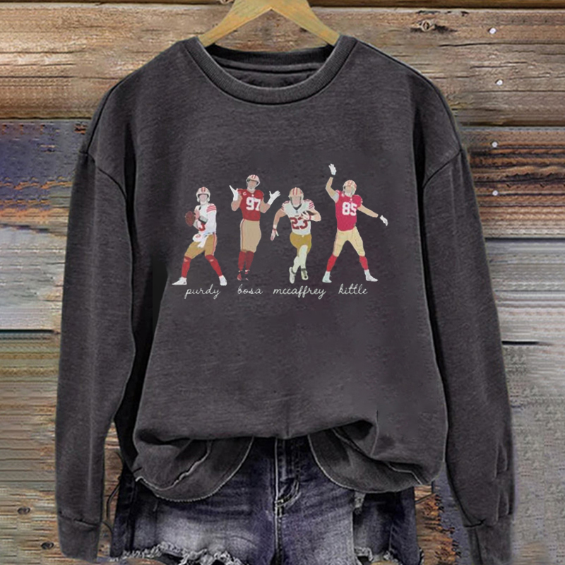 San Francisco Retro Football Sweatshirt