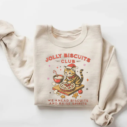 Christmas Cat Baking Sweatshirt