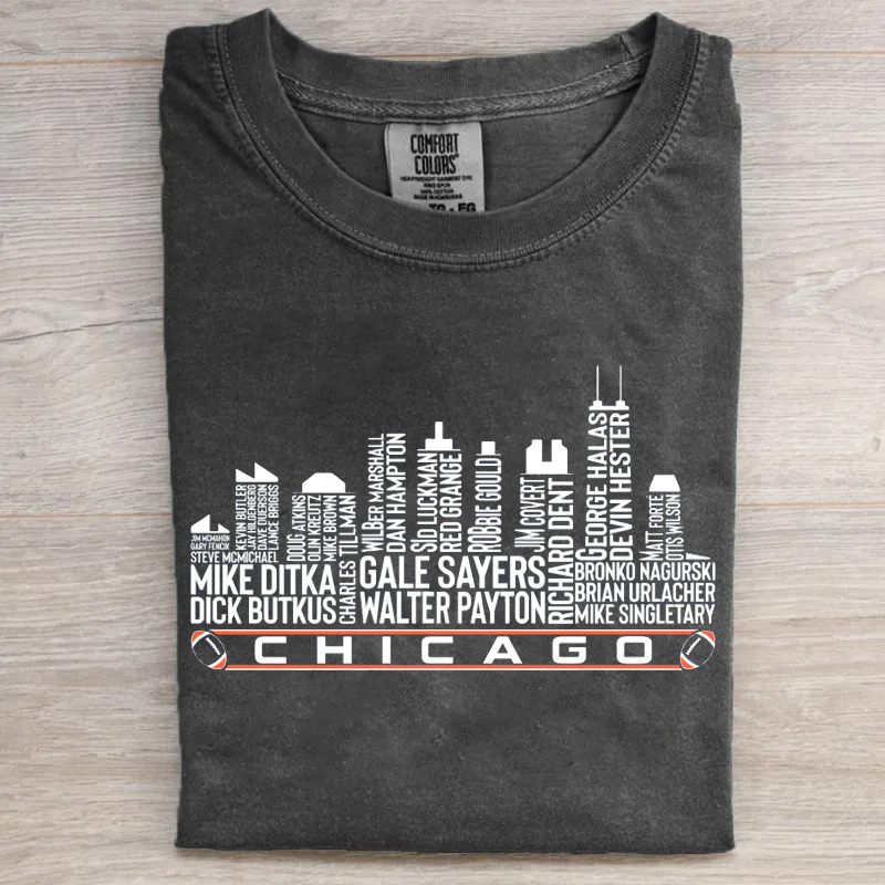 Chicago Football Greatest Of All Time Legends T-Shirt