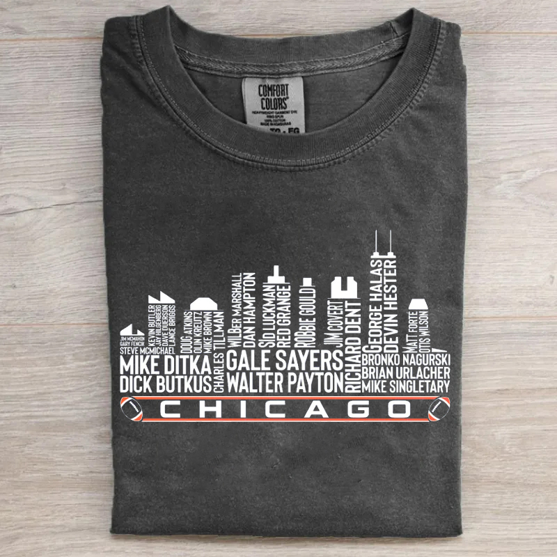 Chicago Football Greatest Of All Time Legends T-Shirt