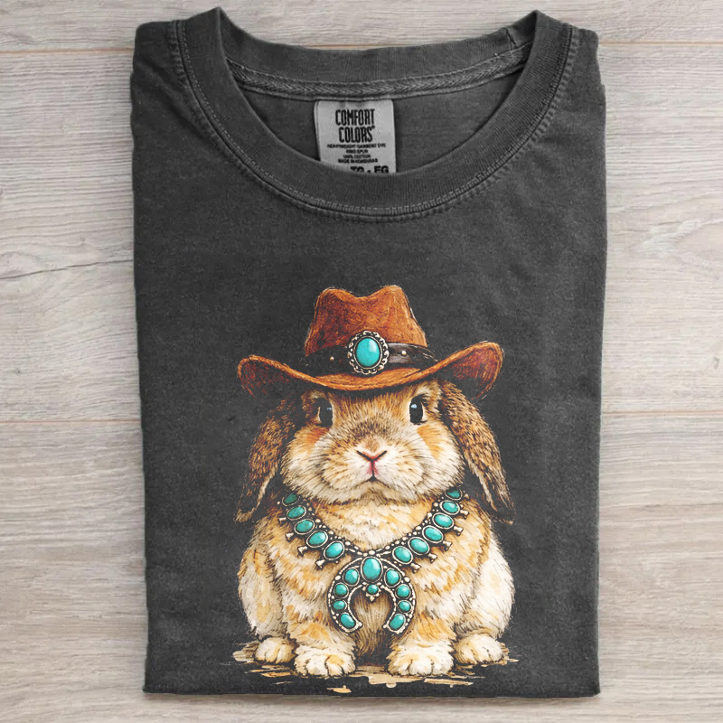 Western Easter Bunny  T-shirt