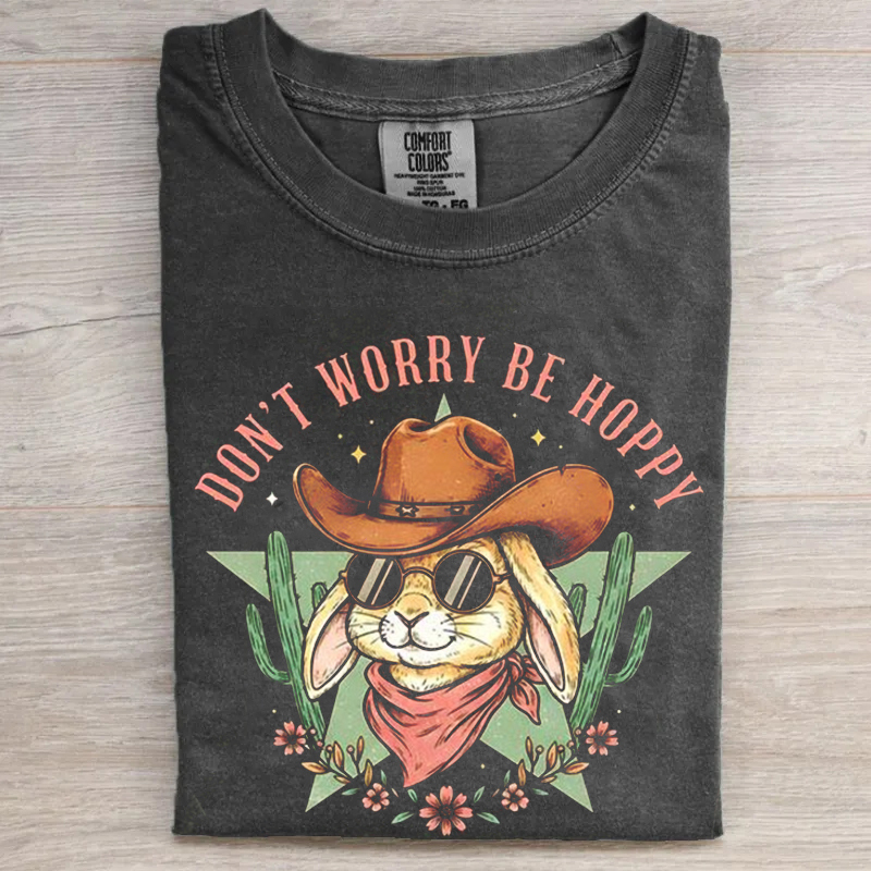 Easter Bunny Cowboy Western T-Shirt