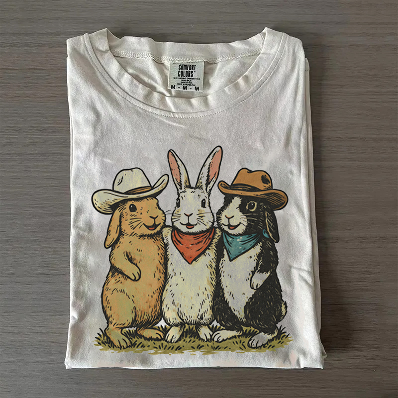 Western Easter Bunnies T-Shirt