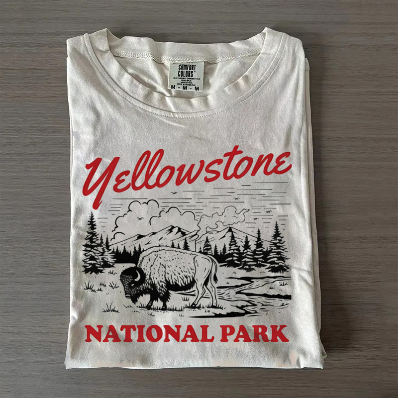 Vintage Bison Nature T-shirt