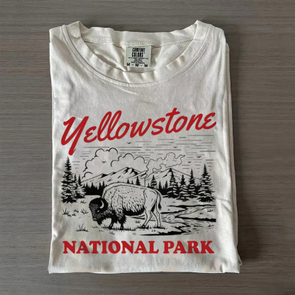 Vintage Bison Nature T-shirt