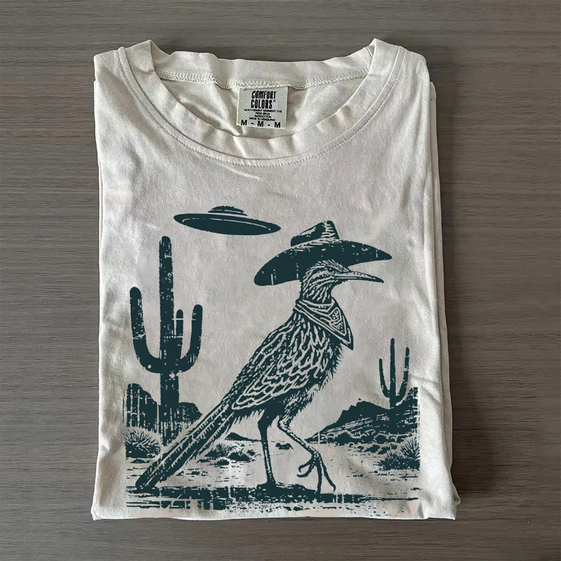 UFO Roadrunner Western T-shirt