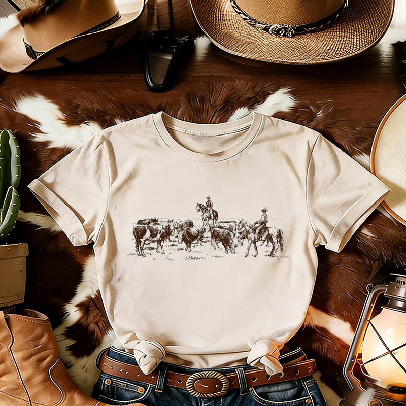 Western Cowboy Rodeo T-shirt