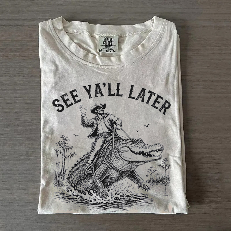 Cowboy See You Later Alligator T-shirt