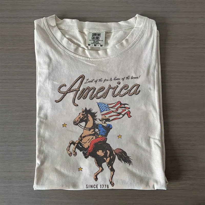 Western America Patriotic T-shirt