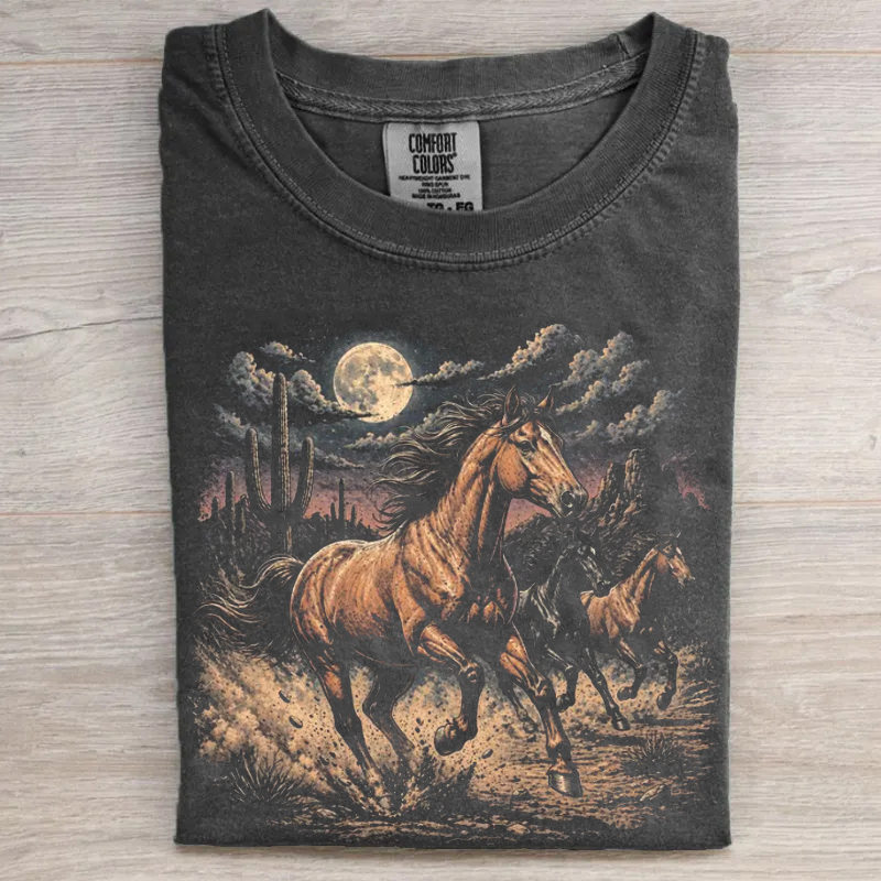 Vintage Western Horse Wild Horses 90s T-shirt
