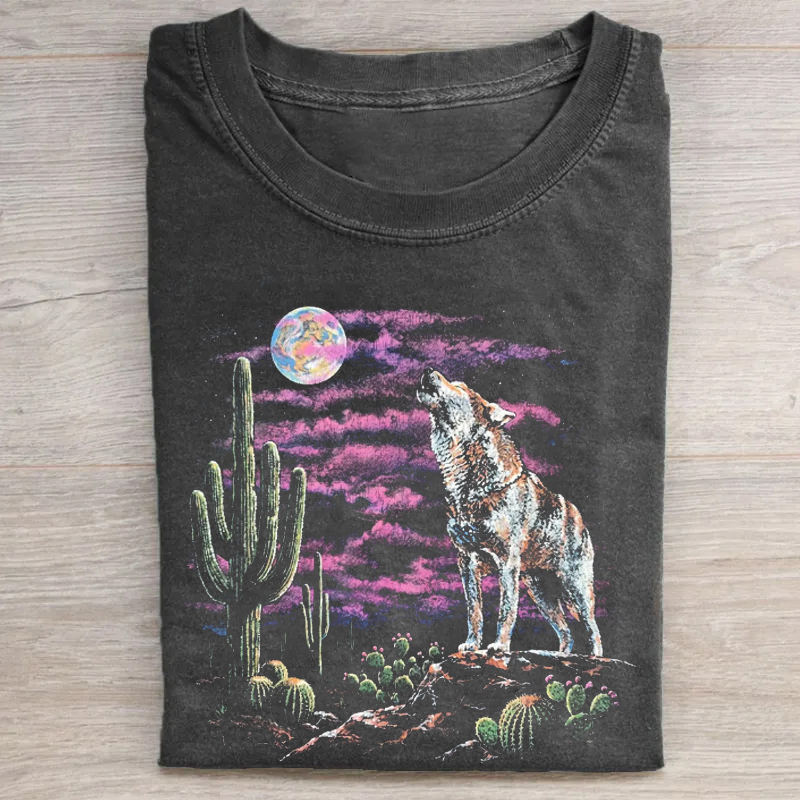 Vintage Desert Wolf T-shirt
