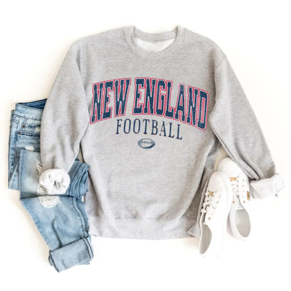 New England Retro Football Sweatshirt