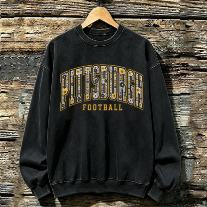 Pittsburgh Retro Football Sweatshirt