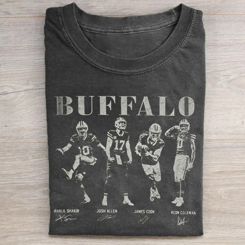 Buffalo Retro Football T-shirt