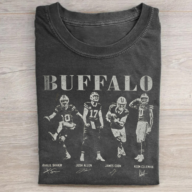 Buffalo Retro Football T-shirt